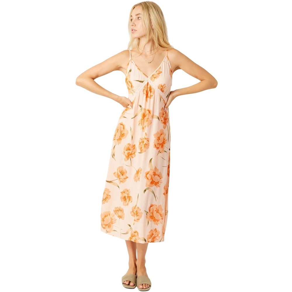 Patrons of Peace Womens Dress Med Floral Tropical Babydoll Maxi Lace Y2K 18315